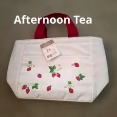 Afternoon Tea いちご柄 簡易保冷機能付きランチバッグ タグ付きのサムネイル