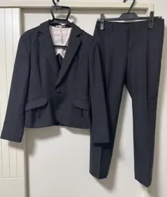 コナカ　黒ストライプパンツスーツセット