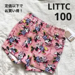 ハーフパンツ　新品未使用　ディズニー　リトシー　ミニー　100 ピンク