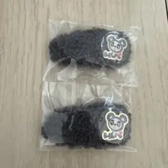 エニマイくじ エンジェルブルー ボアヘアクリップ 2個セット