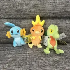 【美品】ポケセン ホウエン御三家 キモリ アチャモ ミズゴロウ ぬいぐるみ3体 美品】ポケセン ホウエン御三家 キモリ アチャモ ミズゴロウ