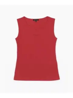 赤 ノースリーブ タンクトップ To b. by agnes b. アニエスベー