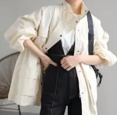 春物人気　アプレトロ ジャケット ボリュームスリーブジャケット白