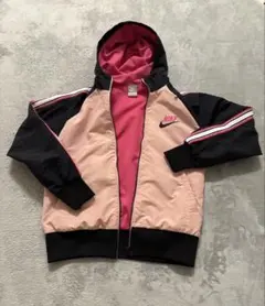 美品】NIKE ナイキ ジャケット M ピンク×ブラック ジップアップ パーカー