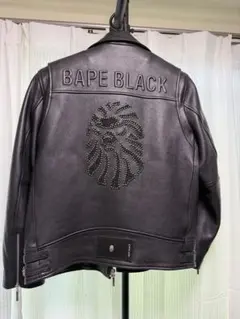 Bape Black ダブルライダース　XL？のサムネイル