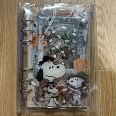 スヌーピー シャカシャカノート　シール帳　リフィル付き　A6バインダー