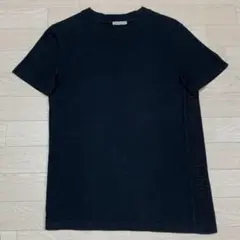 最新〔極美品〕モンクレール ワッペン 襟刺繍ロゴ S 黒Tシャツ 5S232 