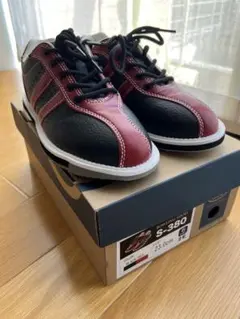 ボウリングシューズ S-380 ブラック/レッド 23.0cm