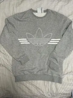 adidas Originals ロゴスウェット グレー J/M
