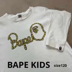 【BAPE KIDS】A BATHING APE ロゴ Tシャツ ホワイト