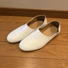 que shoes plain 革靴 プレーン 　Sサイズ　ホワイト系のサムネイル