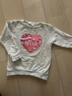 global work キッズトレーナー　ハート⭐︎ M