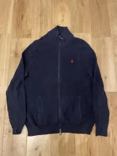 Polo Ralph Lauren ネイビー ジップアップセーター M