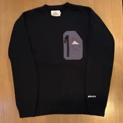 ケルティ　ジッパーポケット付きトレーナー　ブラック　XL