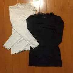 S.JENNI フリル付き長袖カットソー2枚セット 140cm