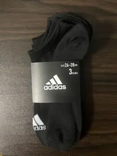 adidas ブラックソックス 26-28cm 3ペア
