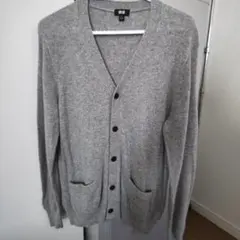 ユニクロラムVネックカーディガン サイズM