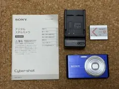 【動作確認済】SONY Cyber-shot DSC-W610 ブルー 充電器付