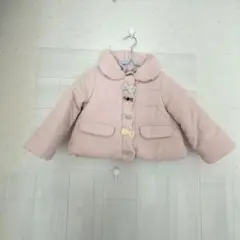petit main ピンク 中綿コート 90(S)