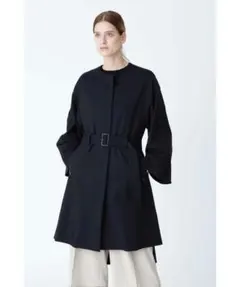 ADORE コンパクトコットンストレッチコートブラックトレンチコート 36