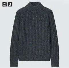 【新品】UNIQLO U ローゲージモックネックセーター Lサイズ