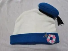 【美品】ディズニーリゾート公式 ドナルドダック ニット帽