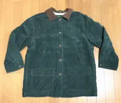 【PUG 古着屋】ダークグリーン コーデュロイジャケット