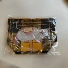 松尾ミユキ ポーチ 猫 チェック柄