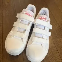 adidas スニーカー　ホワイト/ピンク　21cm