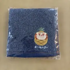 沖縄限定！デニム刺繍ハンカチ パイナップルシーサーのサムネイル