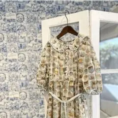 ☆新品☆タグ付き☆yukiemon☆スワンワンピース☆エプロンワンピース 