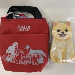 KALDI いぬの日 ミニポーチ　犬缶　お菓子入り