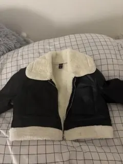 レザー フェイクファー ショートジャケット