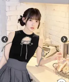 Mavie..7 Mavie7 SETトップス+ベルト付キャミ トップスのみ - メルカリ