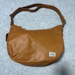 PORTER ショルダーバッグ フリースタイル ハーフムーン キャメル