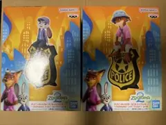 ズートピア2 モニタートップフィギュア　ニックワイルド、ジュディポップス