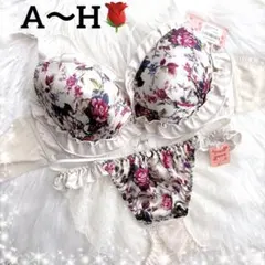 大人気❤️フラワーコードフリル❤️フリバック上下セット❤️全2色❤️シャンパンゴールド❤️