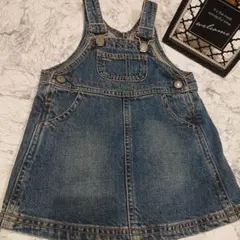 moujonjon 女の子用 デニムワンピース 90cm