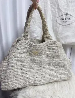 ノ*コ様 PRADA プラダ　ラフィア　バッグ