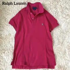 ラルフローレン　ポニー刺繍　スキニーポロ　ポロシャツ　ピンク