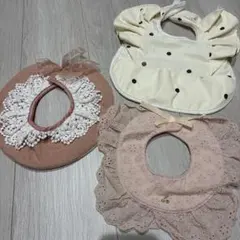 スタイ・よだれかけ 3点セット　お食事エプロン