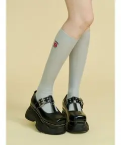 M 23.5cm厚底スニーカー シューズ ローファー 靴 jouetie