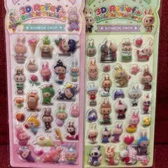 BONBON DROP 3Dリリーフバブルステッカー 2シートセット