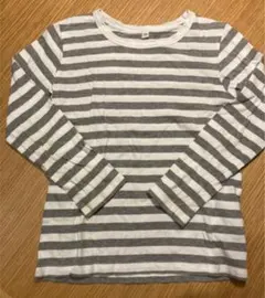 無印良品　ボーダーカットソー  ロンT  長袖　120サイズ