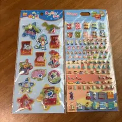 トイストーリー　カプセルシール　ディズニーストア　ぷくぷくシール　2点セット