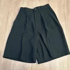 GU ダブルタックショートパンツ Mサイズ　ブラック