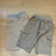 男の子　ゴム入りウエスト　ハーフパンツ　2枚セット　150㎝