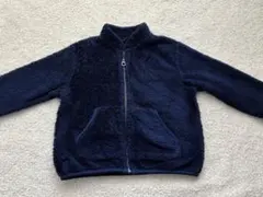 ネイビー フリースジャケット ユニクロ　90