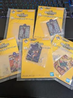 ワンピース 一番くじ H賞 アクリル雑貨アソートx5