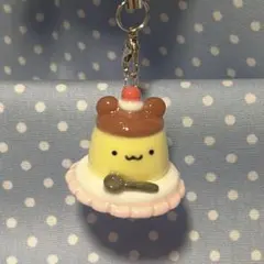 食べ物モチーフキーホルダー【ぷりんくま】